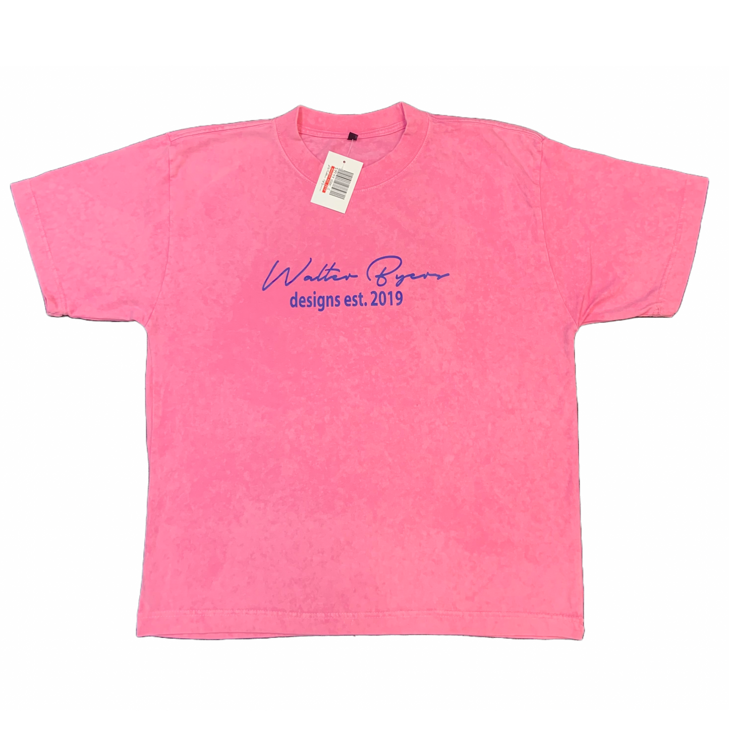 Pink acid wash heavy T-shirt