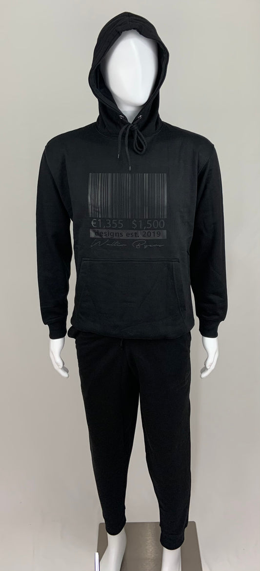 Barcode Drawstring Jogger Set (Black)