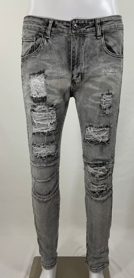 Gray Distressed Jeans