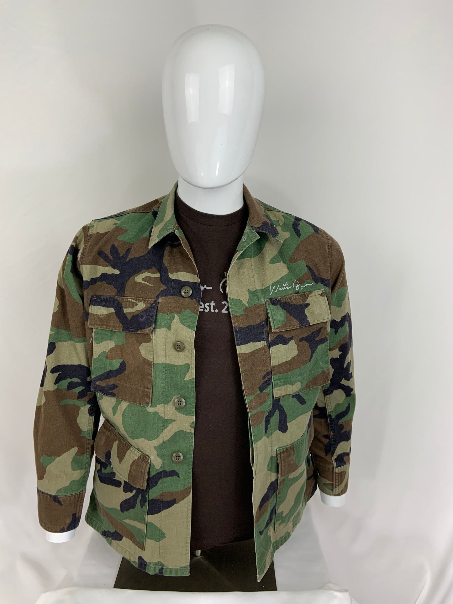 Camouflage Button-Up Jacket